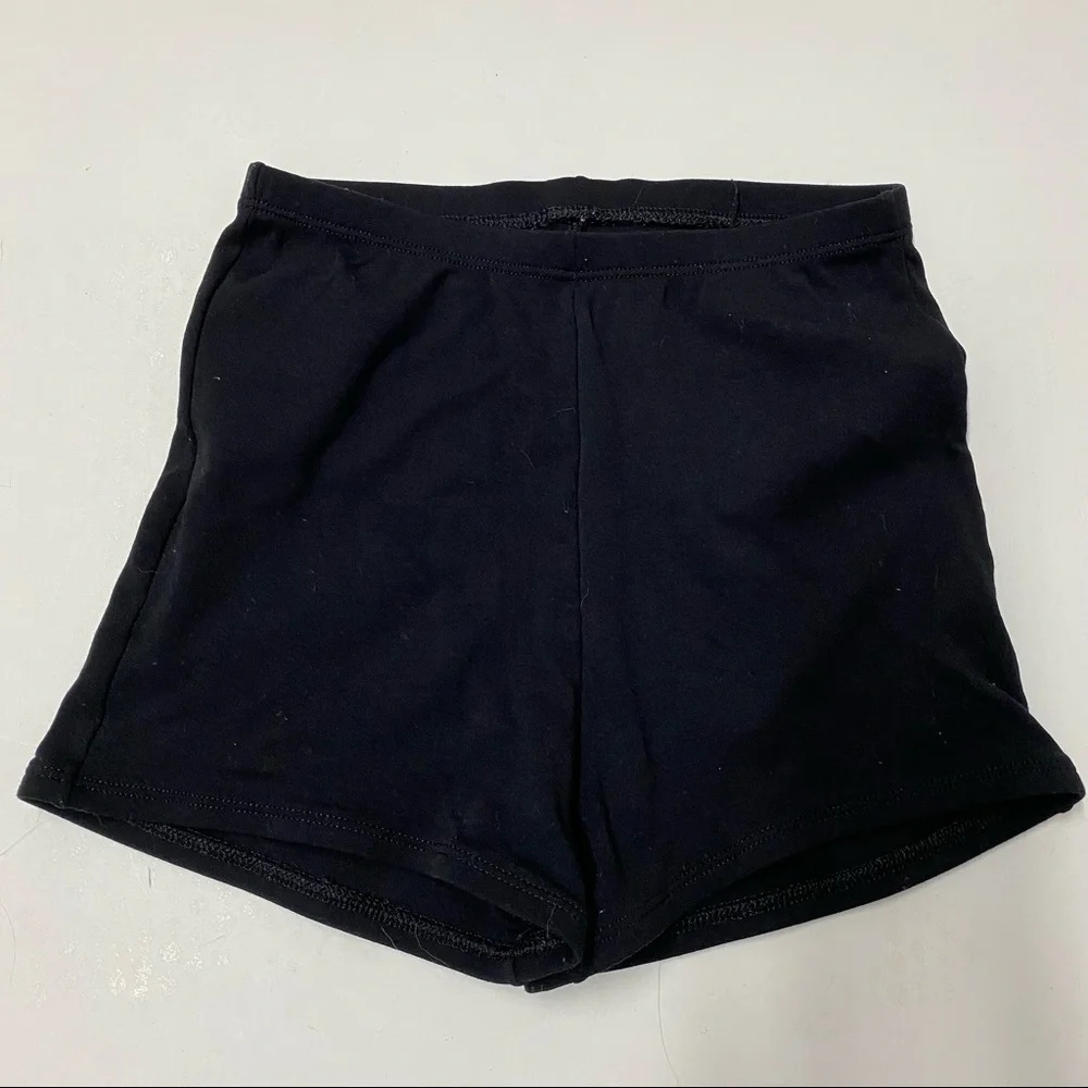 Body Wrappers High Waist Dance Performance Wear Boy Shorts Black Sz M
